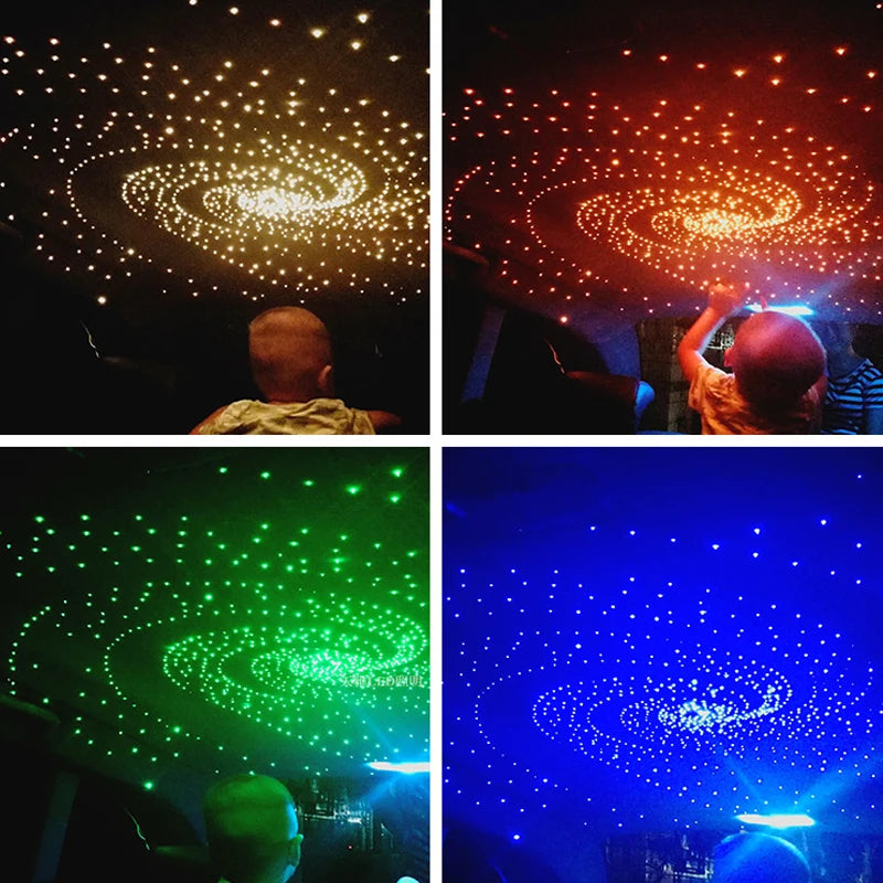 Plafonnier Ciel Étoilé LED 6W à Fibre Optique - Décoration Toit Habitacle