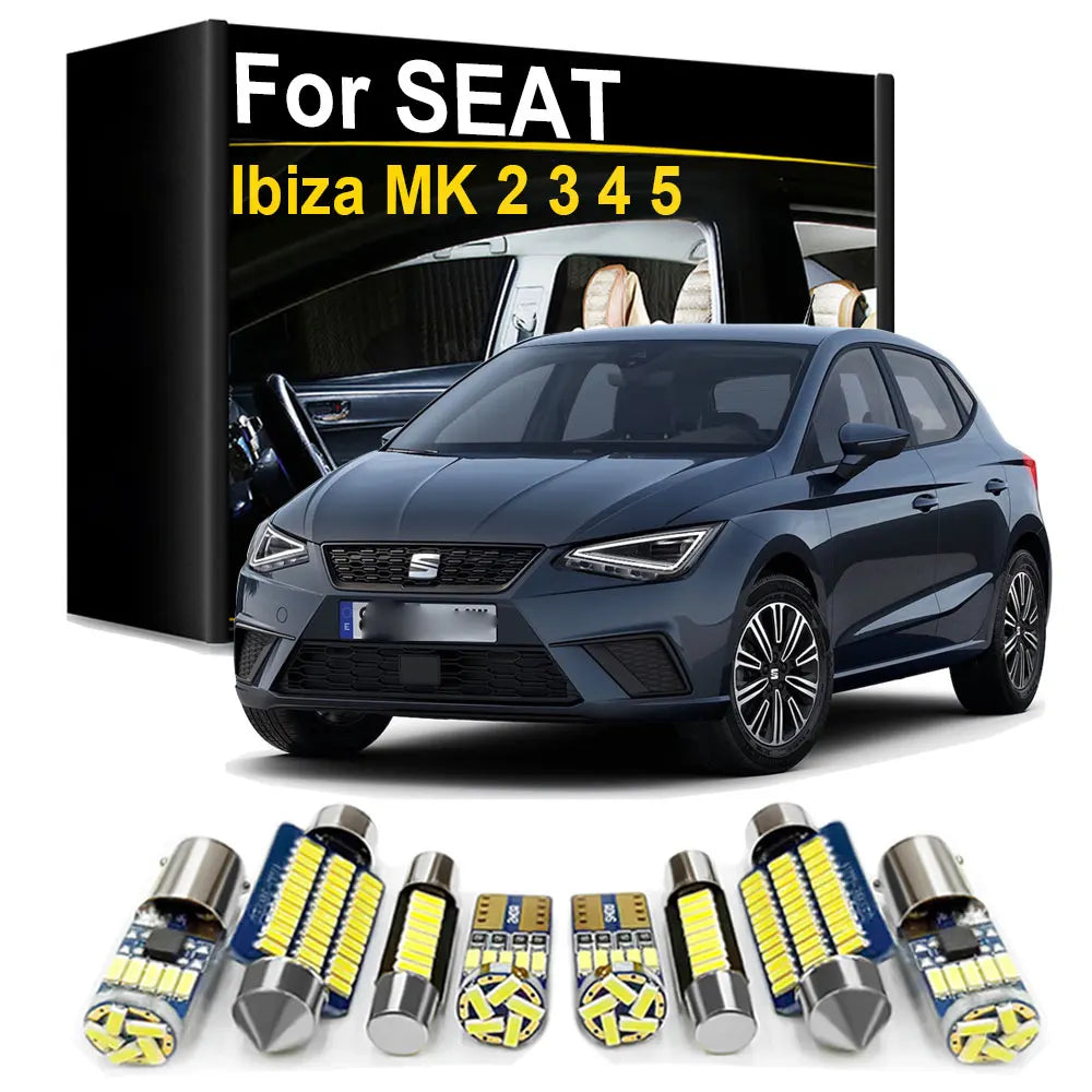 Kit LED Intérieur Complet Canbus pour Seat Ibiza 6L/6J/6P/6F/6K - MK2 à MK5