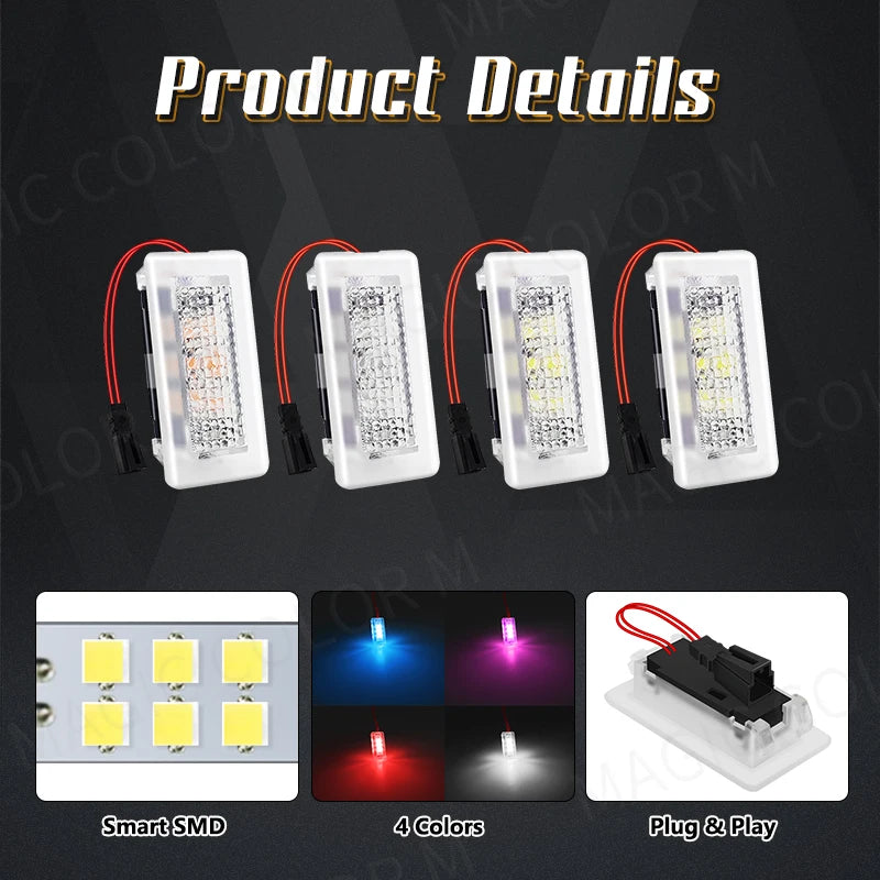 Éclairage LED Bas de Porte pour Tesla Model 3/Y/S/X - Ambiance Auto Décorative