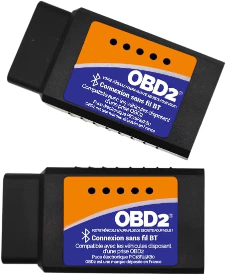 OBD2 Connexion Bluetooth + Support Francais 7/7J - Diagnostic des Codes Moteur en 3 Min ! Valise de Diagnostic Compatible avec la majorité des VÉHICULES - Vendeur Francais avec Support 7/7J 2026