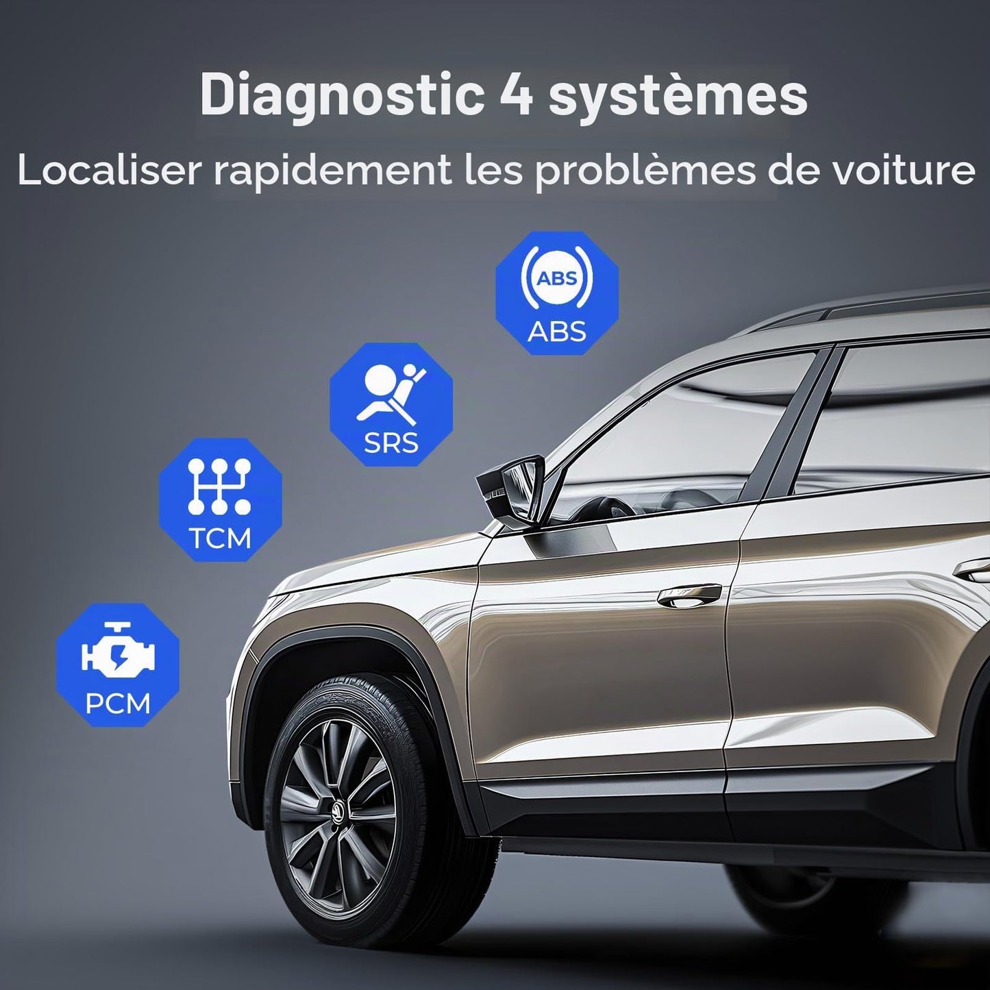 TOPDON AD500 Valise Diagnostic Auto AVCE 4 systèmes et 6 Réinitialisation