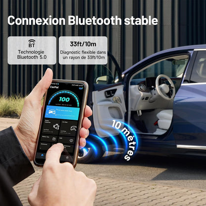 TOPDON Carpal-A Bluetooth Valise Diagnostic Auto pour iOS et Android