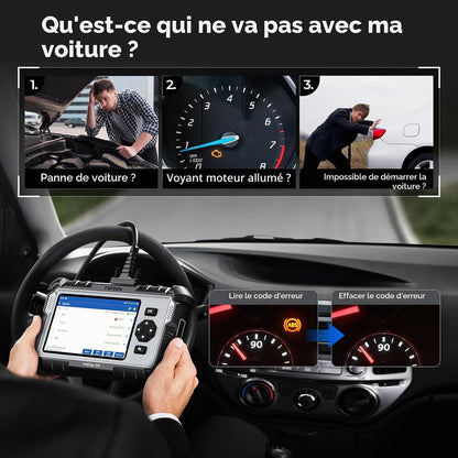 TOPDON AD500 Valise Diagnostic Auto AVCE 4 systèmes et 6 Réinitialisation