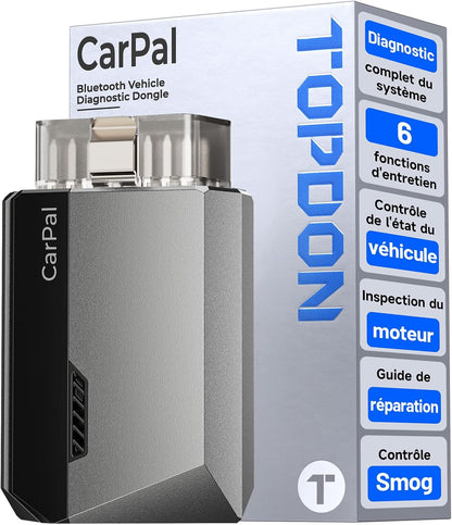 TOPDON Carpal-A Bluetooth Valise Diagnostic Auto pour iOS et Android