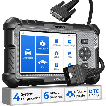 TOPDON AD500 Valise Diagnostic Auto AVCE 4 systèmes et 6 Réinitialisation