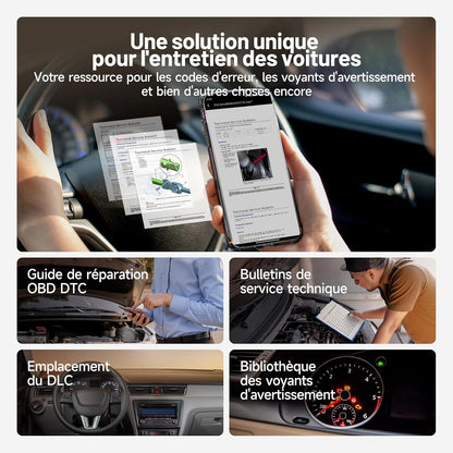 TOPDON Carpal-A Bluetooth Valise Diagnostic Auto pour iOS et Android
