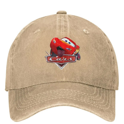 Casquette Voiture de Course "Lightning" Délavée - Style Hip Hop Casual