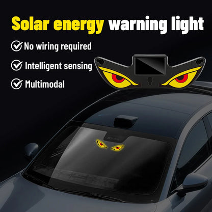 Néon LED Solaire Voiture "Demon Eye" - Sans Fil, Rechargeable USB