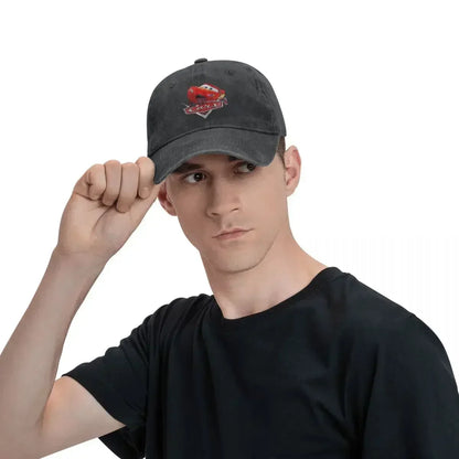 Casquette Voiture de Course "Lightning" Délavée - Style Hip Hop Casual