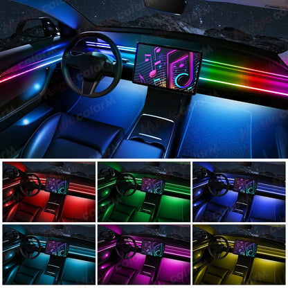 Pack LED Ambiance Automobile 18 en 1 - Kit Éclairage Intérieur Complet