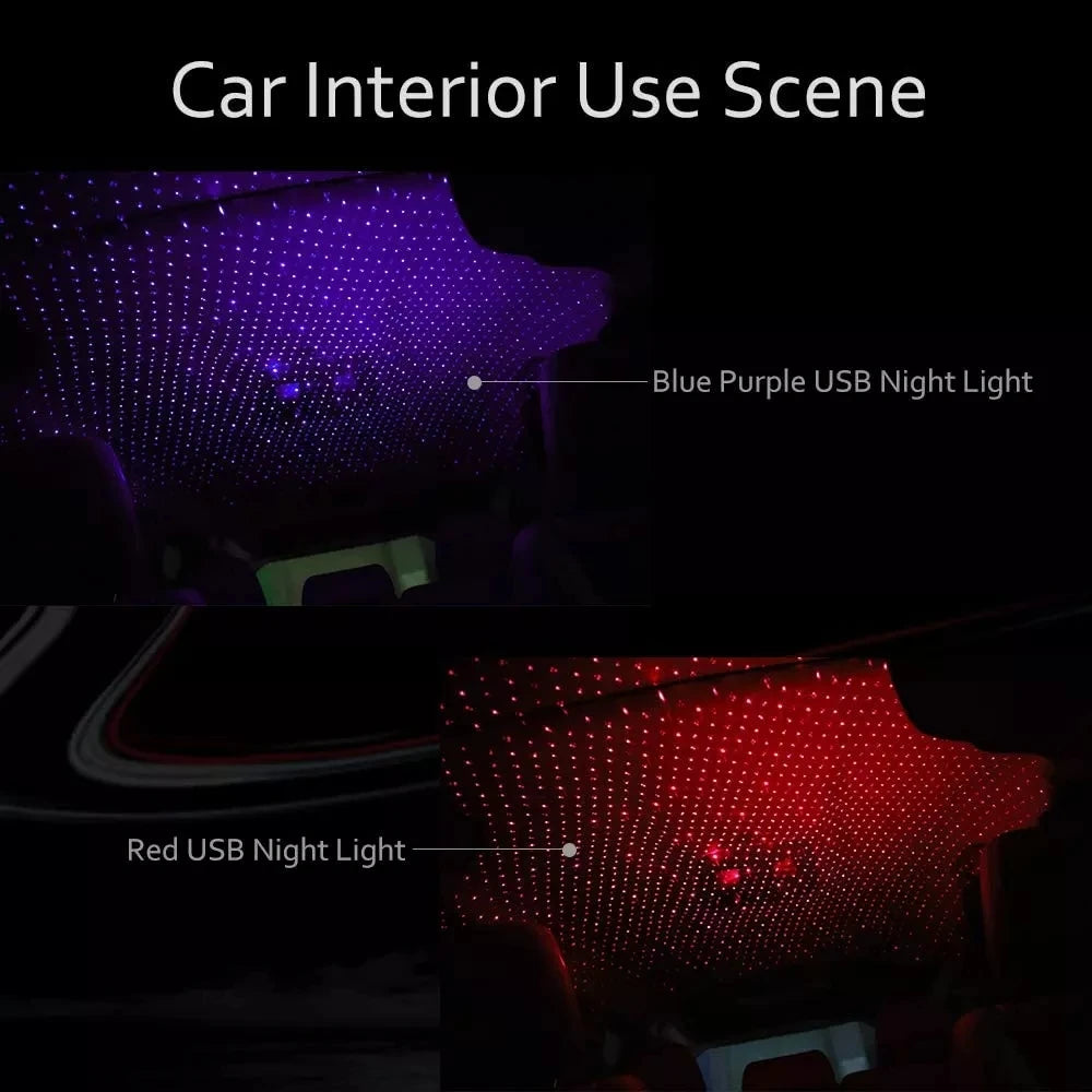 Veilleuse LED Ciel Étoilé Galaxie USB - Projecteur Romantique pour Voiture ou Chambre