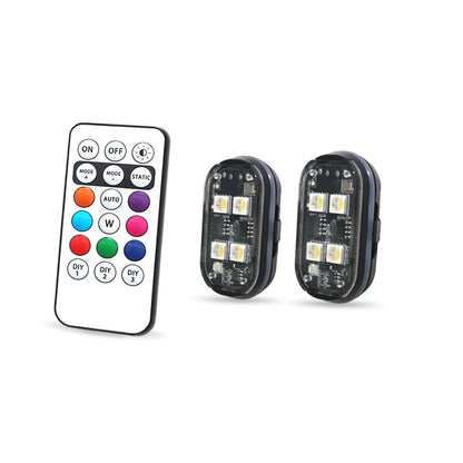 Lot de Stroboscopes LED sans Fil pour Voiture - Éclairage d&
