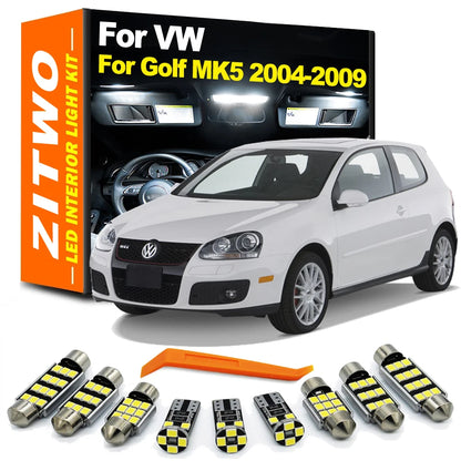 Kit LED Intérieur Complet 14 Pièces pour VW Golf MK5 GTI (2004-2009)