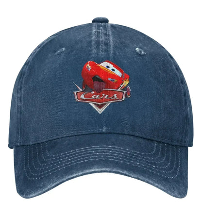 Casquette Voiture de Course "Lightning" Délavée - Style Hip Hop Casual
