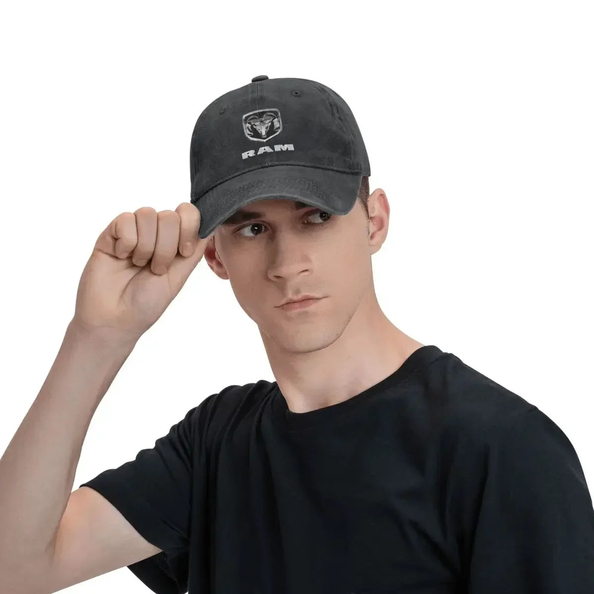 Casquette Vintage Style Pick-up Américain - Denim Délavé Snapback Unisexe