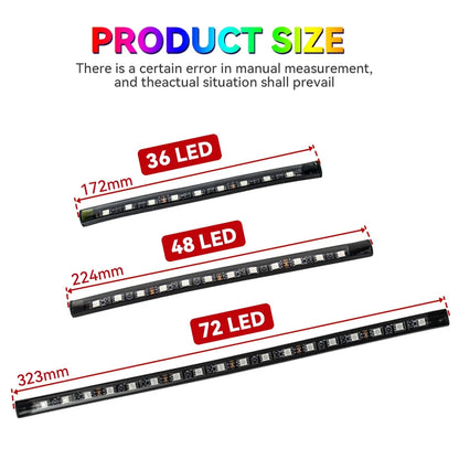 Néon LED Pieds Voiture 36/48/72 LED - Ambiance RGB avec Télécommande et Application