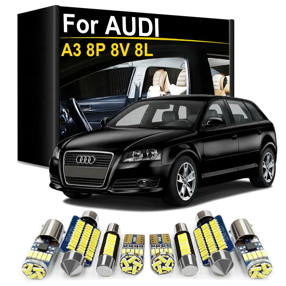 Kit Ampoules LED Intérieur pour Audi A3/S3 8P/8V/8L (1996-2022) - Toutes Générations