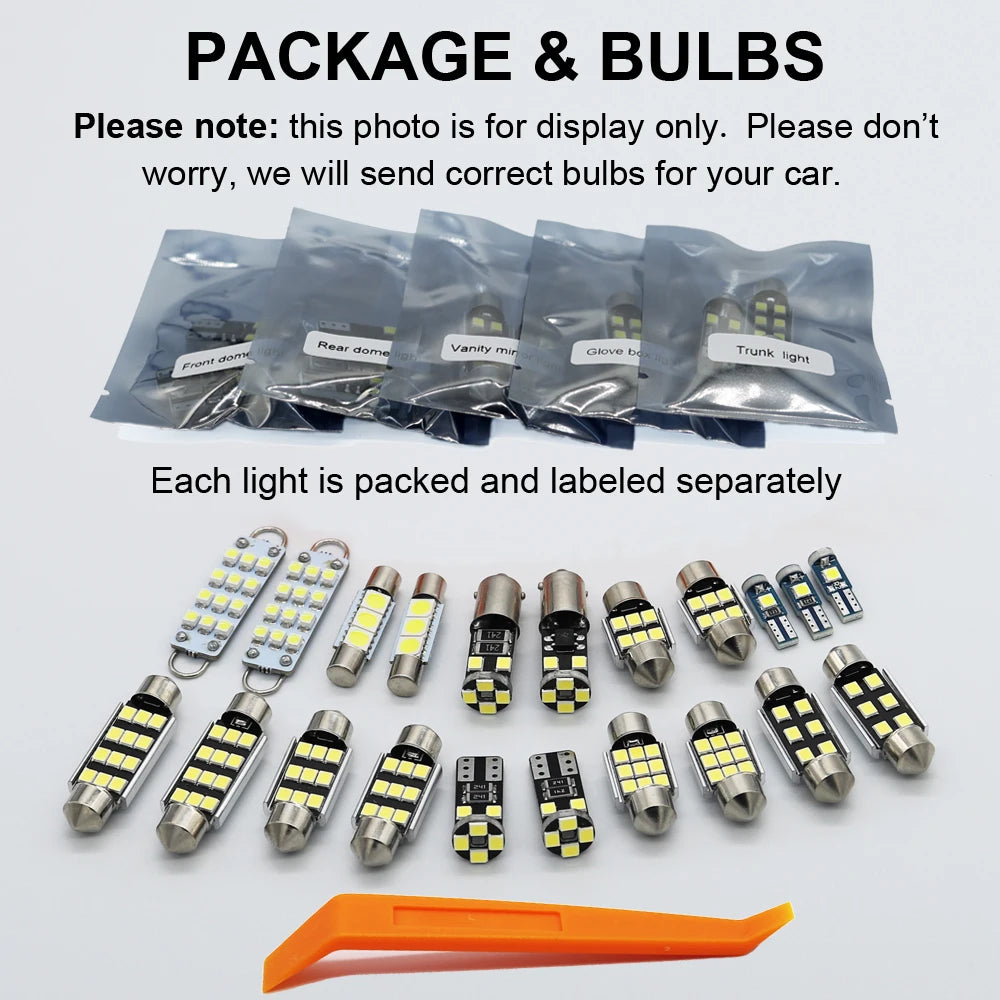 Kit LED Intérieur Complet 14 Pièces pour VW Golf MK5 GTI (2004-2009)