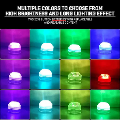 Néon LED Adhésif Sans Fil pour Voiture - Télécommande, Ambiance Toit et Pieds