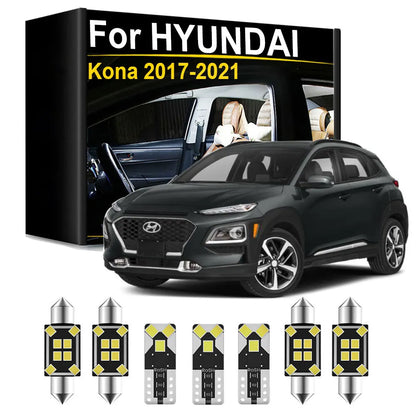 Kit LED Intérieur pour Hyundai Kona (2017-2021) - Canbus Plafonnier Coffre Plaque