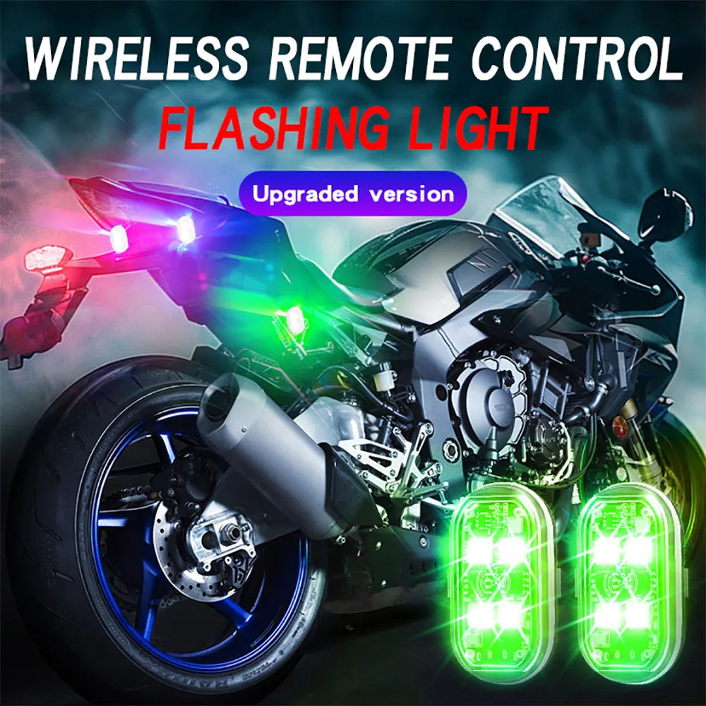 Lot de Stroboscopes LED sans Fil pour Voiture - Éclairage d&