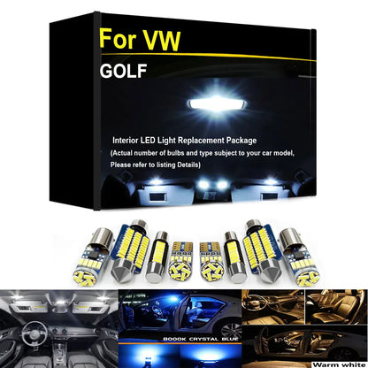 Kit LED Intérieur Canbus pour Volkswagen Golf MK2 à MK7 - Berline, Break et Hatchback