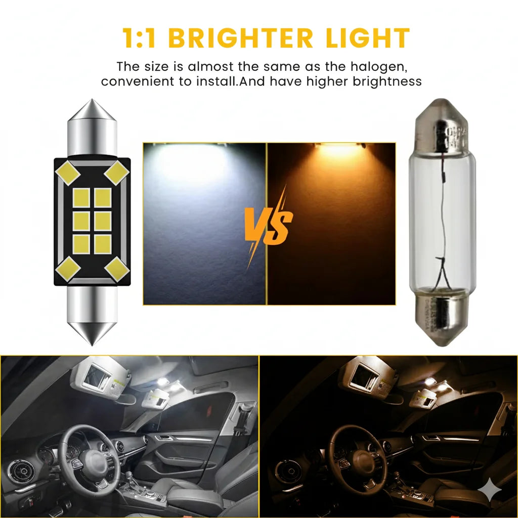 Kit LED Intérieur Canbus pour BMW Série 3/5 - E36 E46 E90 E60 F10 F30 et Plus