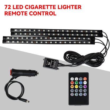 Néon LED Pieds Voiture 36/48/72 LED - Ambiance RGB avec Télécommande et Application