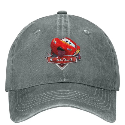 Casquette Voiture de Course "Lightning" Délavée - Style Hip Hop Casual